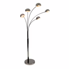 Artdelight 5-lichts vloerlamp Flightshow VL 6543 CH