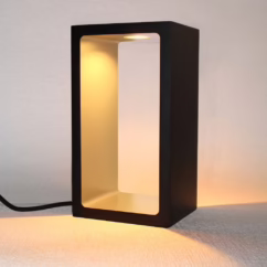 Artdelight Design tafellamp Corridor zwart met goud TL CORRIDOR ZW-MG