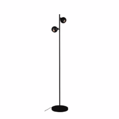 Artdelight Design vloerlamp Bolero zwart 2-lichts VL BOLERO2 ZW