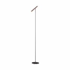 Artdelight Design vloerlamp Kansas zwart met brons VL KANSAS ZW-BG