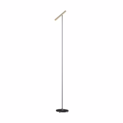 Artdelight Design vloerlamp Kansas zwart met champagne VL KANSAS ZW-CP