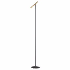 Artdelight Design vloerlamp Kansas zwart met warm goud VL KANSAS ZW-WG