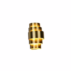 Artdelight Design wandlamp Rolls brons WL ROLLS BR