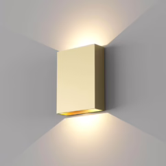 Artdelight Strakke wandlamp Memphis geborsteld goud WL MEMPHIS GG