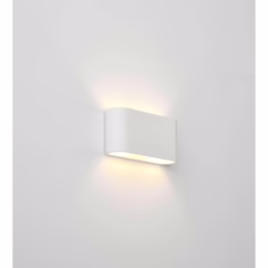 Artdelight Unieke wandlamp Lille wit met ribbels WL 8102R WI