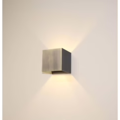 Artdelight Vierkante wandlamp Gymm antiek brons WL GYMM AB