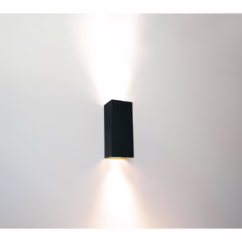 Artdelight Wandlamp Dante zwart met goud WL DANTE2 ZW-GO