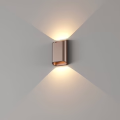 Artdelight Wandlamp Diaz S Brons geborsteld WL DIAZ-S BG