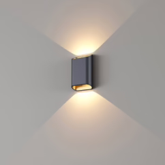 Artdelight Wandlamp Diaz S Zwart met goud WL DIAZ-S ZW-MG