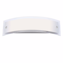 Brilliant Glazen wandlamp Elysee wit 90267/82