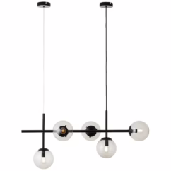Brilliant Hanglamp Ariol Zwart 5xe14