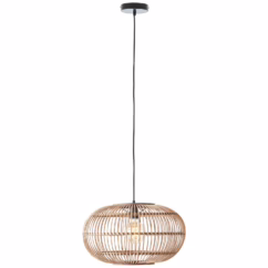 Brilliant Hanglamp Woodball Rotan ⌀44cm E27