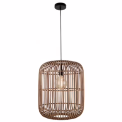 Brilliant Hanglamp Woodrow Bruin ⌀45cm E27