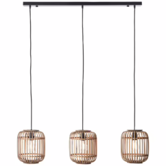 Brilliant Hanglamp Woodrow Rotan 3xe27