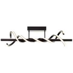 Brilliant Plafondlamp Amalie Zwart 12w