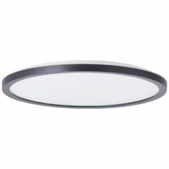 Brilliant Plafondlamp Brennan Zwart ⌀29,4cm Warm Wit 24w