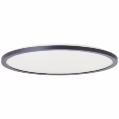 Brilliant Plafondlamp Brennan Zwart ⌀42cm Neutraal Wit 24w