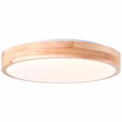 Brilliant Plafondlamp Slimline Hout ⌀34cm 12w