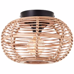 Brilliant Plafondlamp Woodball Rotan ⌀32cm E27