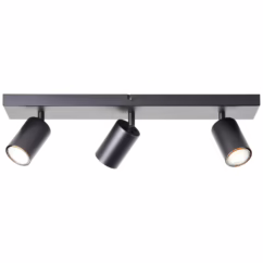 Brilliant Plafondspot Jello Matzwart 3xgu10 4,5w