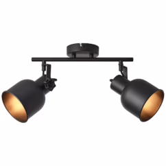 Brilliant Plafondspot Rolet Zwart 2xe14