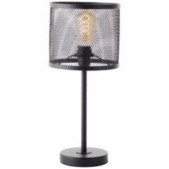 Brilliant Tafellamp Maze Zwart ⌀20cm E27