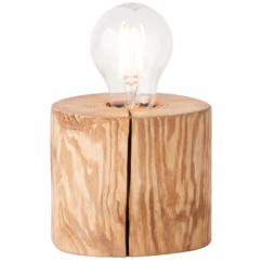 Brilliant Tafellamp Trabo Hout 10cm E27 25w