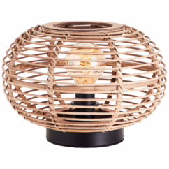 Brilliant Tafellamp Woodball Rotan ⌀32cm E27