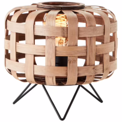 Brilliant Tafellamp Woodline Natuur ⌀24,5cm E27