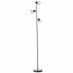 Brilliant Vloerlamp Blacky Zwart 3xe14