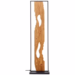 Brilliant Vloerlamp Chaumont Zwart Hout 20w