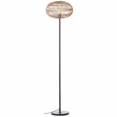 Brilliant Vloerlamp Woodball Rotan ⌀38cm E27