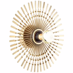 Brilliant Wandlamp Mendoza Goud E27