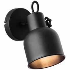 Brilliant Wandspot Rolet Zwart E14