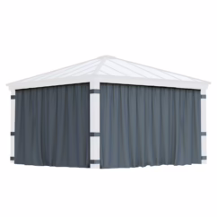 Canopia Gordijnen Grijs Voor Prieel Dallas 435x212cm