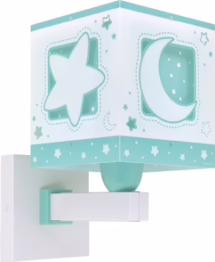 Dalber Groene wandlamp Moonlight voor kinderkamer 63239H