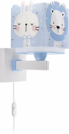 Dalber Kinderkamer wandlamp Baby Jungle soft blauw 63119T