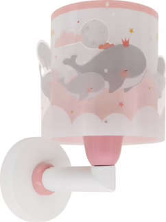 Dalber Roze wandlamp Whale 61179S