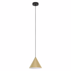 Eglo Hanglamp Narices 1xe27 Zwart Geelkoper