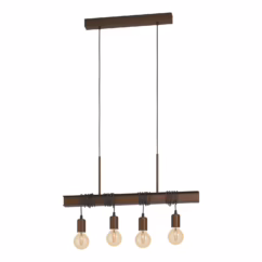 Eglo Hanglamp Townshend 4 Antiek Bruin 4xe27 60w
