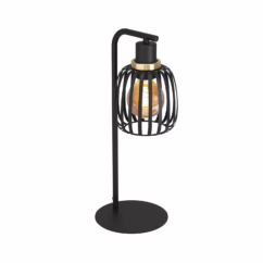 Eglo Tafellamp Pocicas Zwart Messing E27