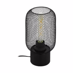 Eglo Tafellamp Wrington Zwart Gaas E27