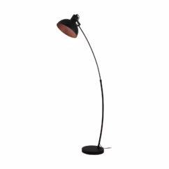 Eglo Vloerlamp Jaafra Zwart Koper E27