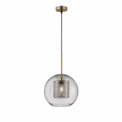 Fischer & Honsel Hanglamp Jura Goud ⌀25cm E27 40w