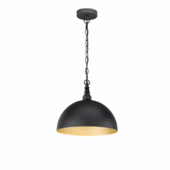 Fischer & Honsel Hanglamp Leitung Zwart ⌀35cm E27 60w