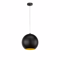 Fischer & Honsel Hanglamp Mylon Zwart ⌀30cm E27 40w