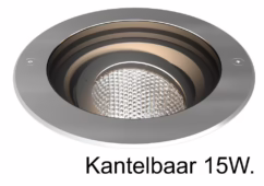 Franssen Led grondspot Spotpro 20cm kantelbaar RVS 401227
