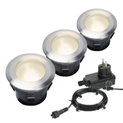 GardenLights Vlonderspots Larch set 12v - 3 spots 4058603