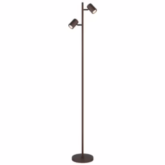 Globo Bronzen vloerlamp James dubbel 57919S