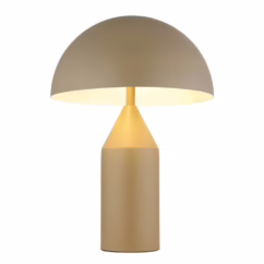 Globo Design tafellamp Atoma zand bruin 21030S